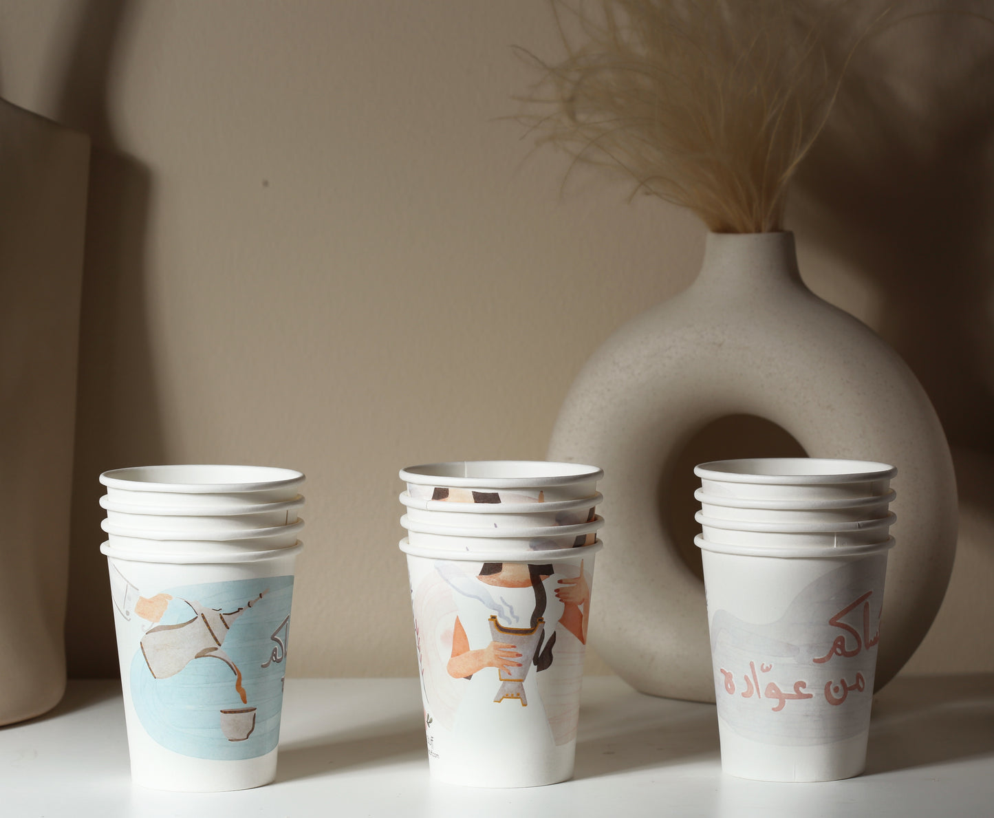 Eid medium Paper Cups (3 different designs- 12 pcs)