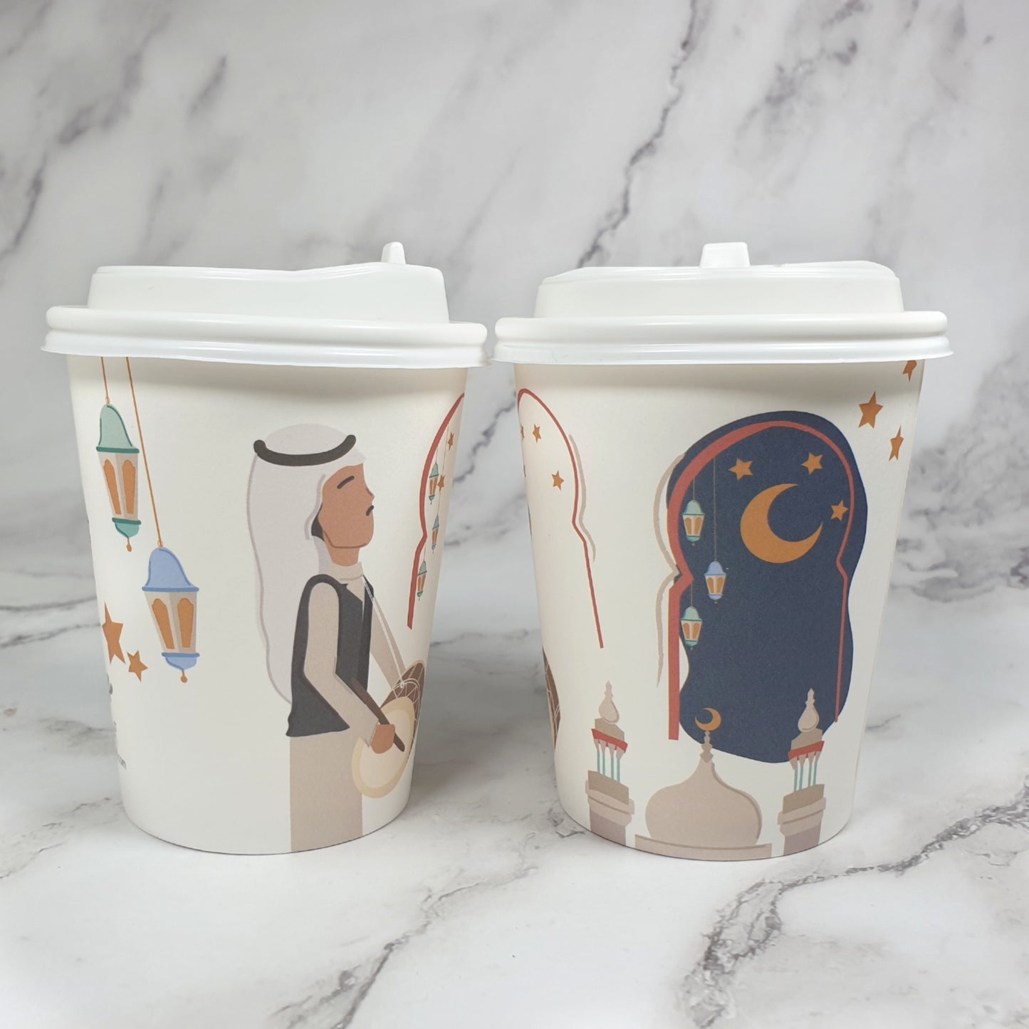 Small Paper Cups for Arabic Coffee (12 pcs)