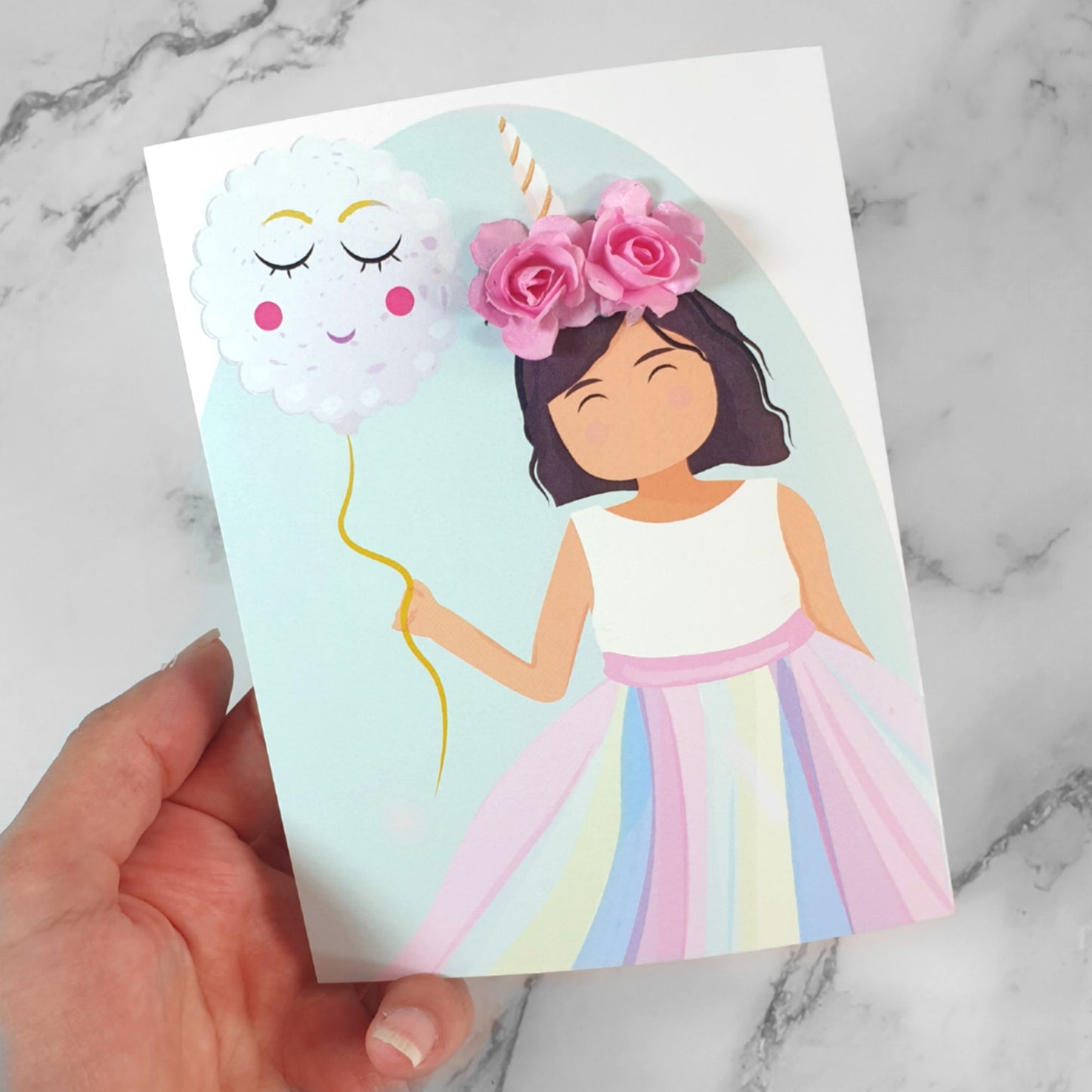 Unicorn 3D Card