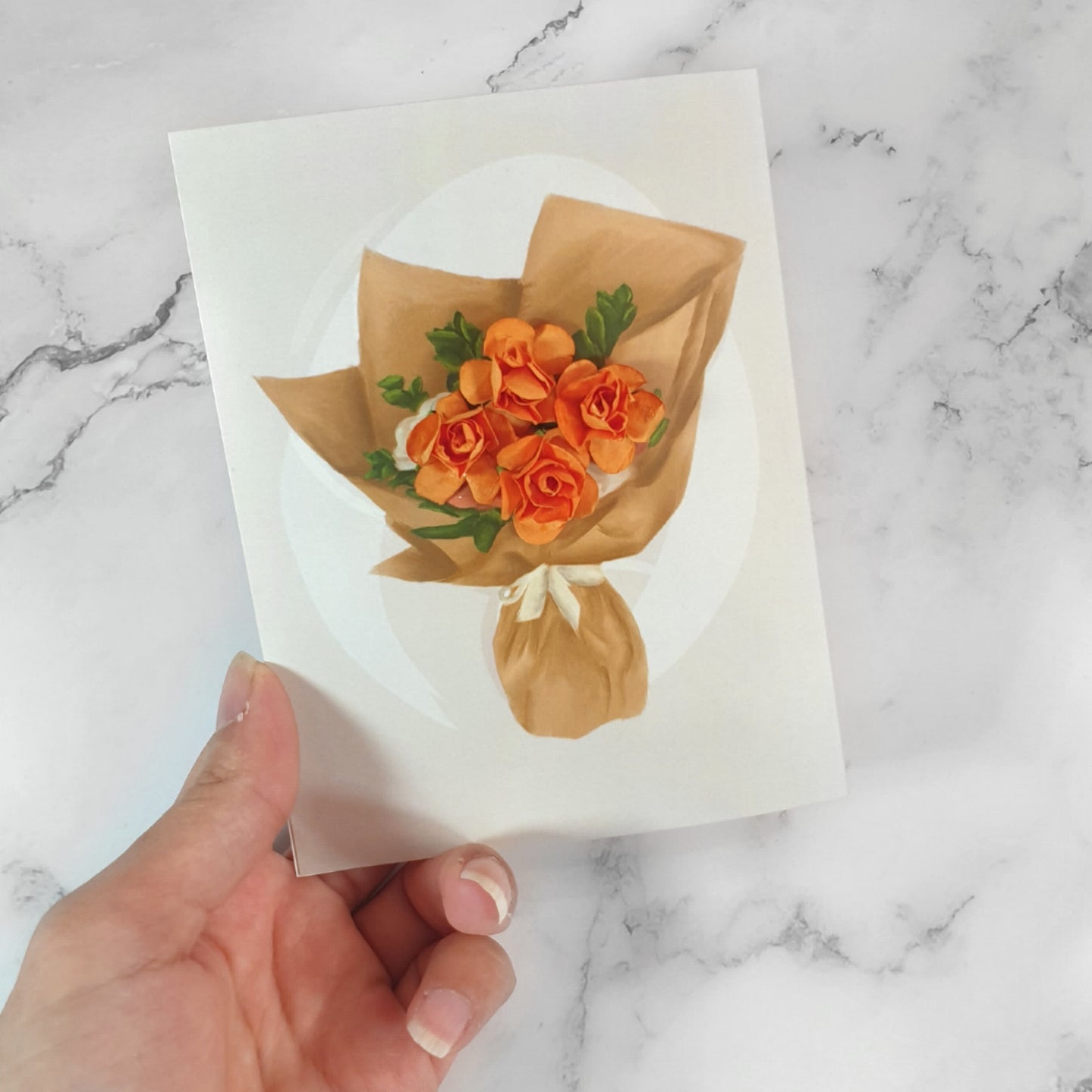 Bouquet card - 6 colors available