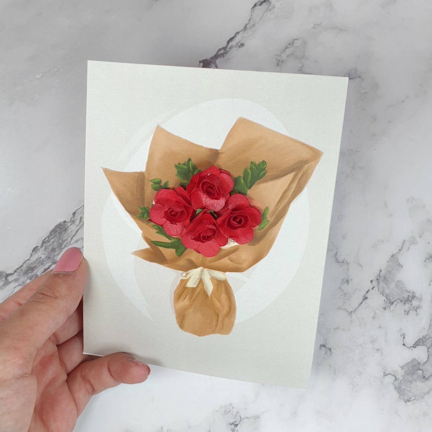 Bouquet card - 6 colors available