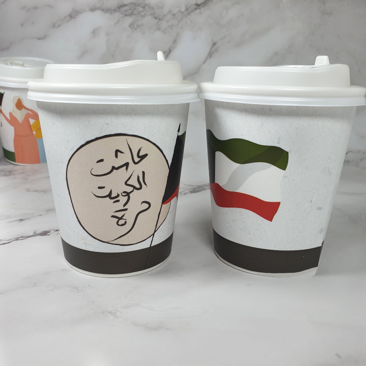 الكويت ١٩٩١ | اكواب ورقيه -الحجم الوسط - ١٢ حبه