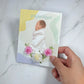 Newborn3D Card (choose between pink or blue flowers)